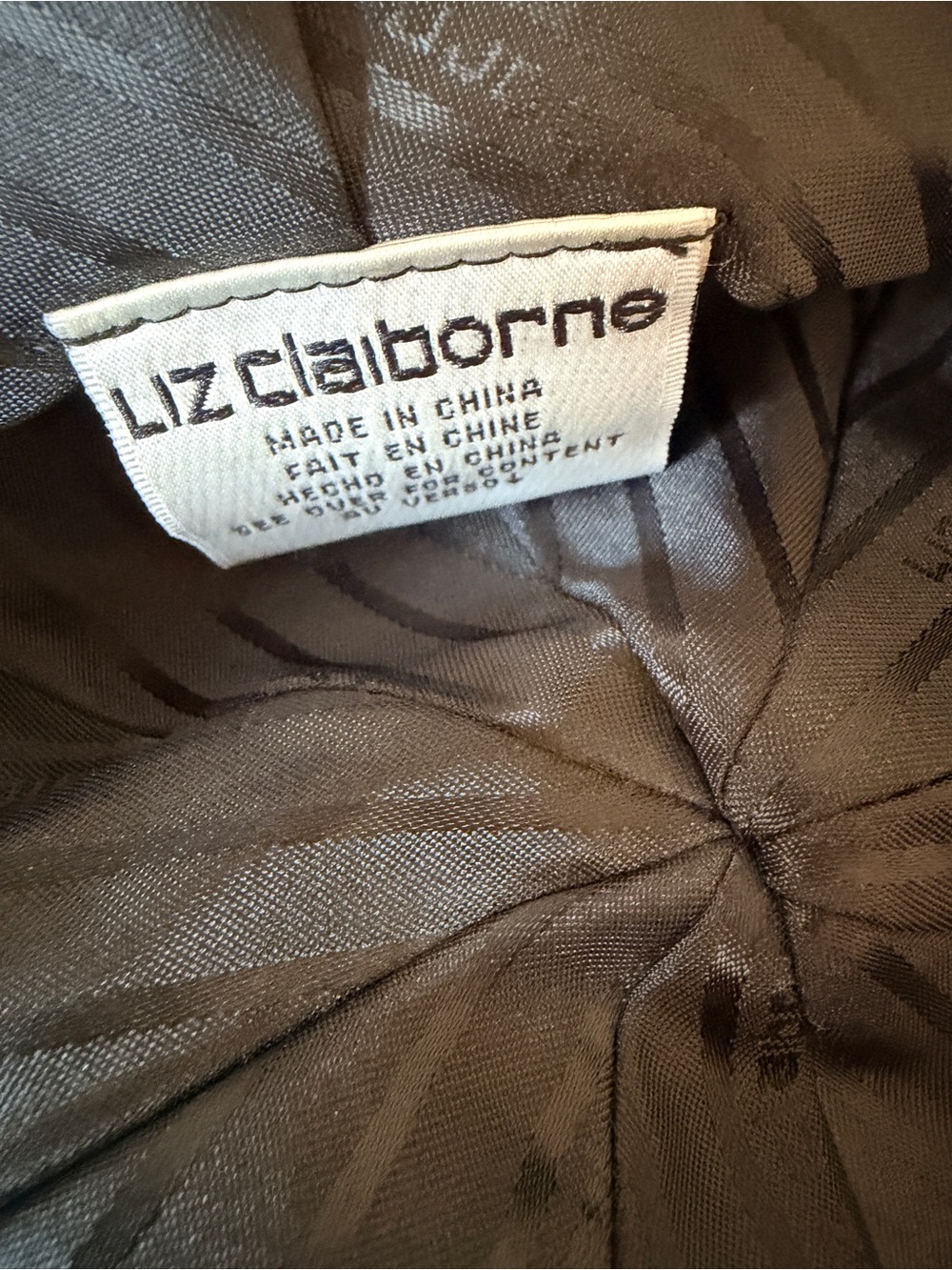 Vintage Liz Claiborne Wool Blend & Velvet Soft Baker Boy Hat - Navy - One Size - Picture 5 of 8